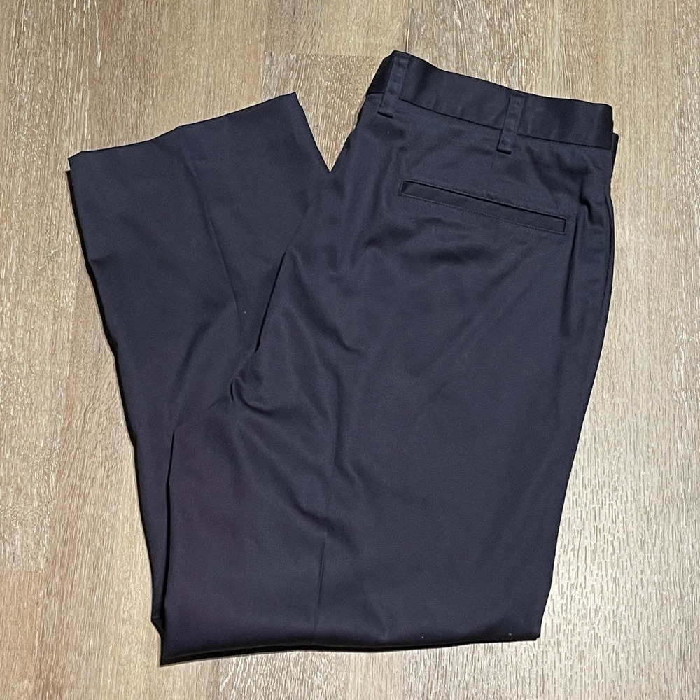 Orvis Mens Navy Blue Cotton Blend‎ Dress Pants Size 36x32 Office Career
